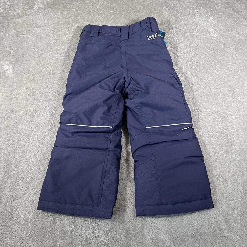 Columbia Bugaboo Snow‎ Pants Youth XXS 4/5 Navy Omni-Heat Ski Winter